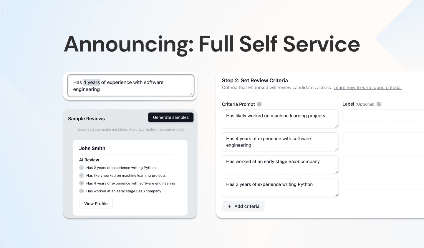 Self-Serve Onboarding + AI Accuracy & Speed Boosts