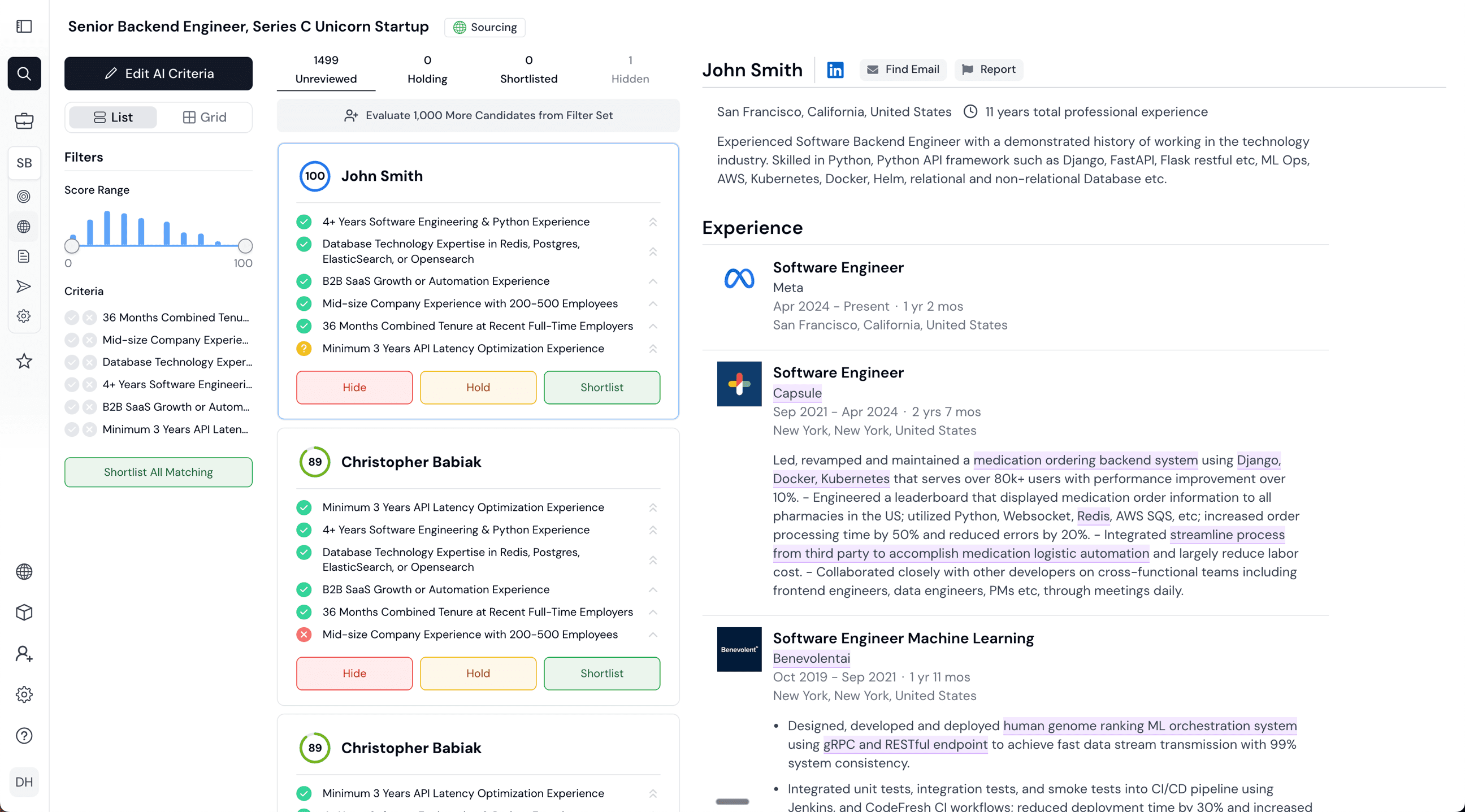 Endorsed Sourcing UI